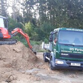 Zemní práce bagrem Blansko